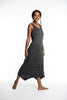 Sure Design Womens Solid Scoop Neck Tank Dress Black