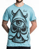 Sure Design Men's Spades Eye T-Shirt Turquoise