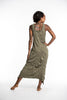 Sure Design Womens Solid Scoop Neck Tank Dress Green