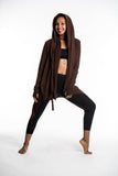 Wholesale Hooded Cardigan in Brown - $26.00