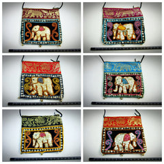 Assorted set of 10 Thai Burmese Elephant Bags