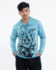 Unisex Ganesh Chakra Hoodie in Turquoise
