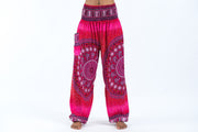 Tribal Chakras Unisex Harem Pants in Pink