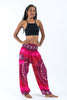 Tribal Chakras Unisex Harem Pants in Pink