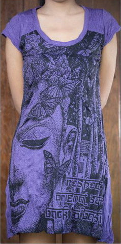 Sure Design Women's Butterfly Buddha Dress Purple
