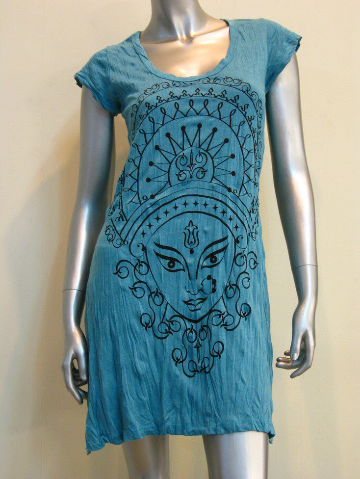 Sure Design Women's Durga Kali Dress Turquoise