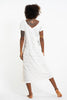 Sure Design Womens Magic Mushroom V Neck Tee Dress White