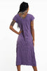 Sure Design Womens Lord Ganesh V Neck Tee Dress Purple