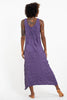Sure Design Womens Lotus Om Long Tank Dress in Purple