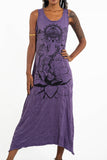 Wholesale Sure Design Womens Lord Ganesh Scoop Neck Tank Dress Purple - $9.00