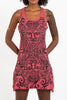Sure Design Women's Tribal Masks Tank Dress Red