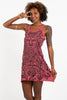 Sure Design Women's Tribal Masks Tank Dress Red