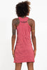 Sure Design Women's Tribal Masks Tank Dress Red