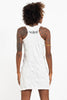 Sure Design Women's Tribal Masks Tank Dress White