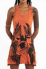 Sure Design Women's Happy Dog Tank Dress Orange