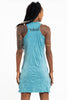 Sure Design Women's Happy Dog Tank Dress Turquoise