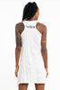 Sure Design Women's Happy Dog Tank Dress White