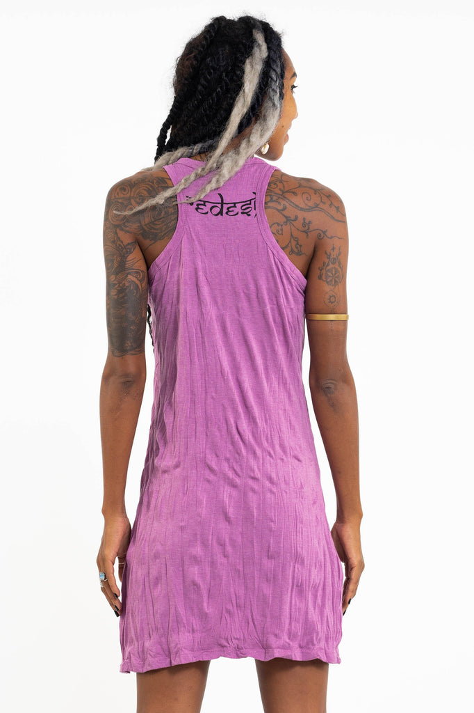 Sure Design Women's Lord Ganesh Tank Dress Pink – Sure Design Wholesale