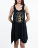 Super Soft Cotton Living Tree Tank Dress Gold on Black