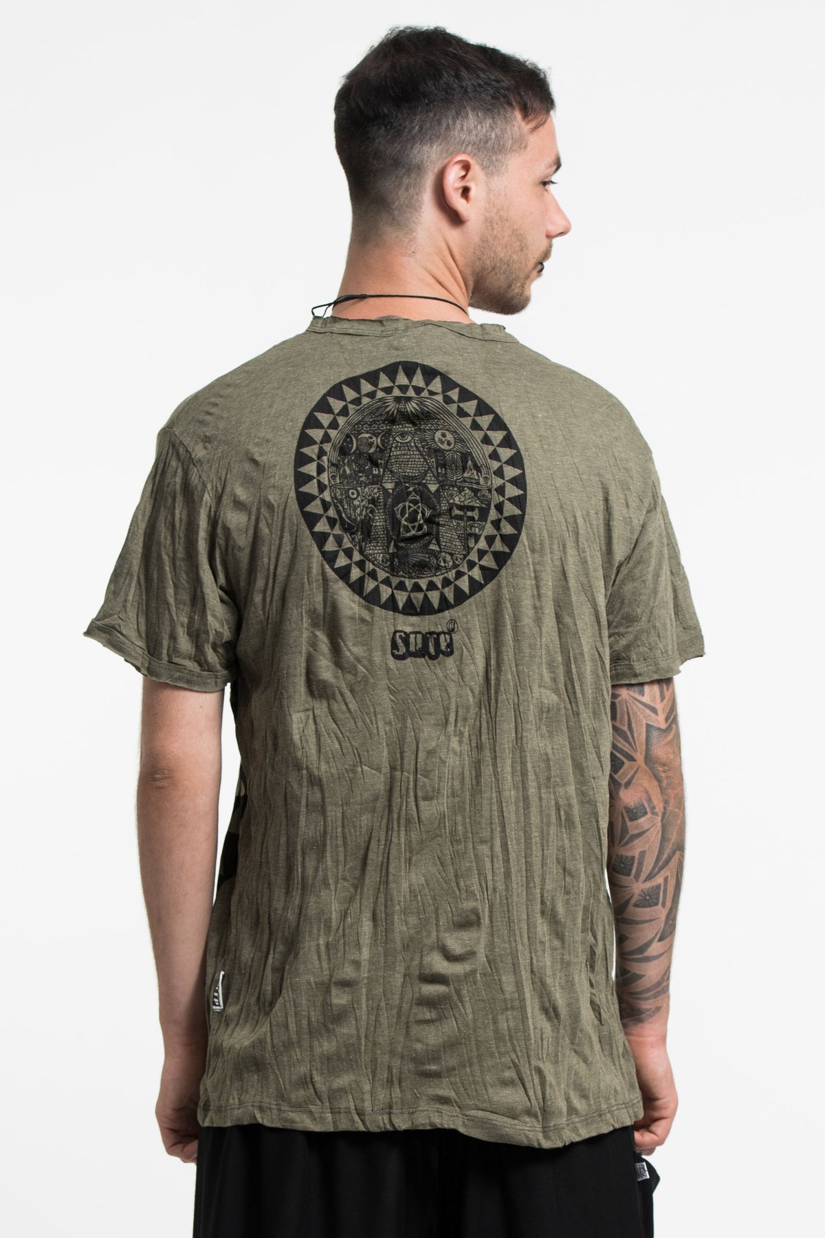 Sure Design Men's Pyramid Eye T-Shirt in Green