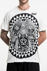 Sure Design Men's Pyramid Eye T-Shirt in White