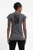 Sure Design Women's Big Buddha Face T-Shirt Black