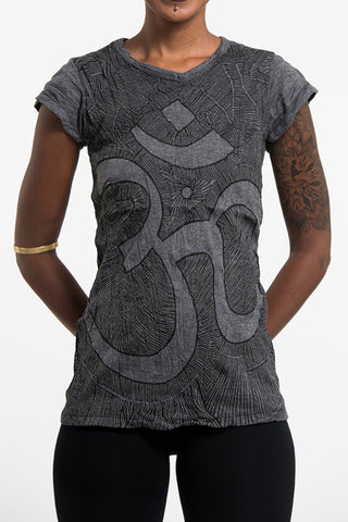 Sure Design Women's Om T-Shirt Black