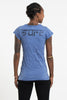 Sure Design Women's Om T-Shirt Blue