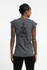 Sure Design Women's Hamsa Meditation T-Shirt Black