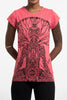 Sure Design Women's Hamsa Meditation T-Shirt Red