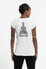 Sure Design Women's Hamsa Meditation T-Shirt White