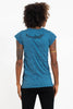Sure Design Women's Tribal Masks T-Shirt Denim Blue