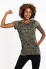 Sure Design Women's Tribal Masks T-Shirt Green
