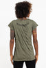 Sure Design Women's Tribal Masks T-Shirt Green