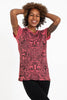 Sure Design Women's Tribal Masks T-Shirt Red