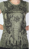 Sure Design Women's Wild Elephant T-Shirt Green