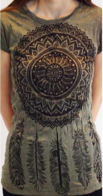 Sure Design Women's Dreamcatcher T-Shirt Green