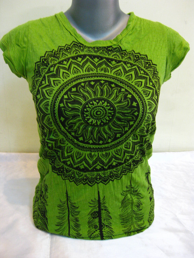 Sure Design Women's Dreamcatcher T-Shirt Lime