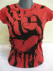 Sure Design Women's Fight To Freedom T-Shirt Red