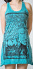 Sure Design Women's Sanskrit Buddha Tank Dress Turquoise