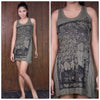 Sure Design Women's Sanskrit Buddha Tank Dress Green