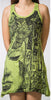 Sure Design Women's Butterfly Buddha Tank Dress Lime