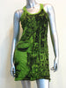Sure Design Women's Butterfly Buddha Tank Dress Lime