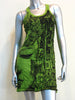 Sure Design Women's Butterfly Buddha Tank Dress Lime