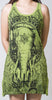Sure Design Women's Wild Elephant Tank Dress Lime