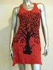 Sure Design Women's Meditation Tree Tank Dress Red