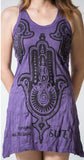 Wholesale Sure Design Women's Three Hands Tank Dress Purple - $6.30