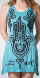 Wholesale Sure Design Women's Three Hands Tank Dress Turquoise - $6.30