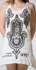 Sure Design Women's Three Hands Tank Dress White