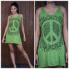 Sure Design Women's Peace Tank Dress Lime